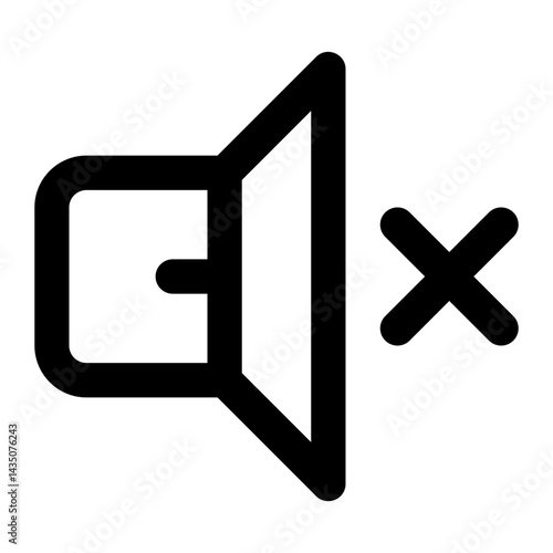 speaker volume silent line icon