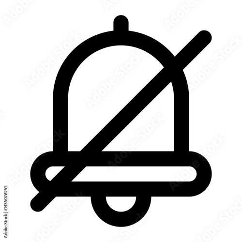 silent notification line icon