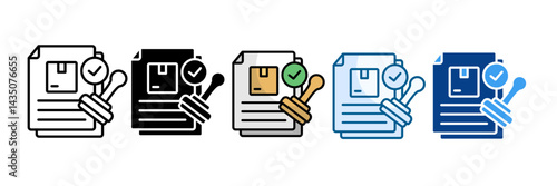 Quality Check Icon Set Multiple Style Collection