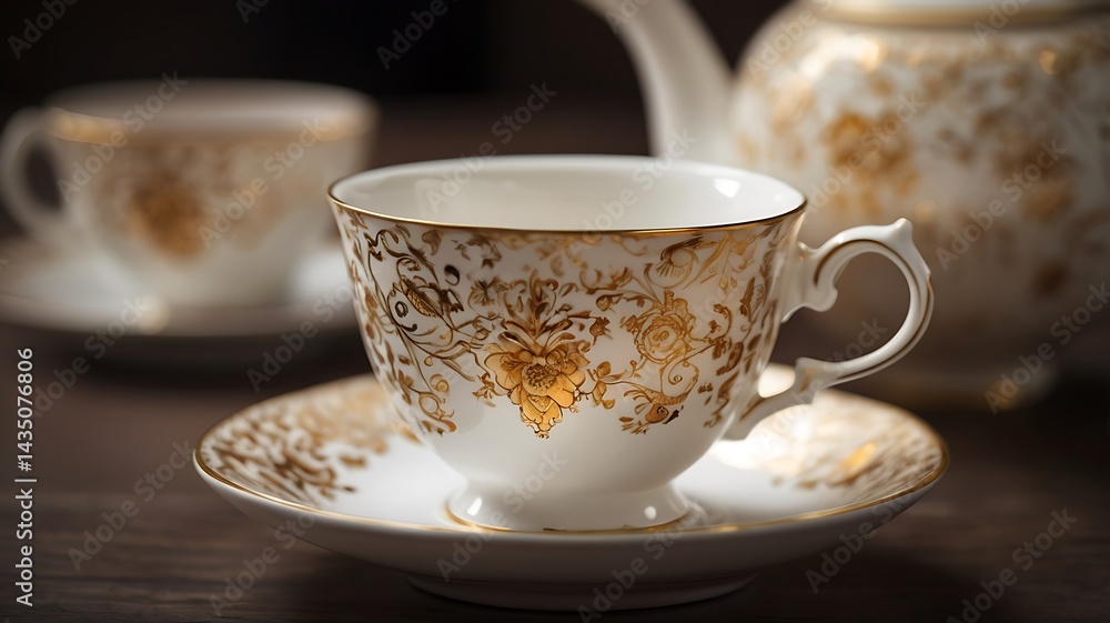 A royal milk tea in a fine bone china teacup A royal milk tea in a fine bone china teacup