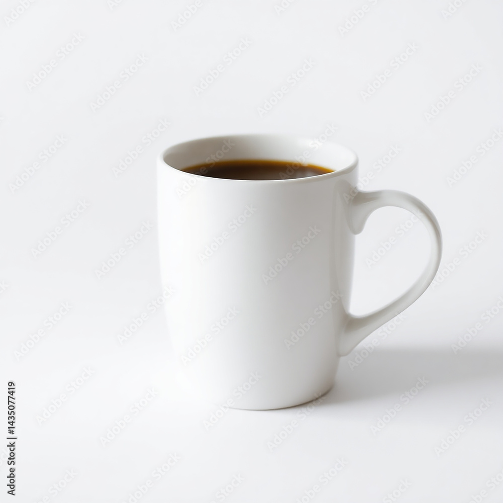cup of coffee on white cup of coffee on white