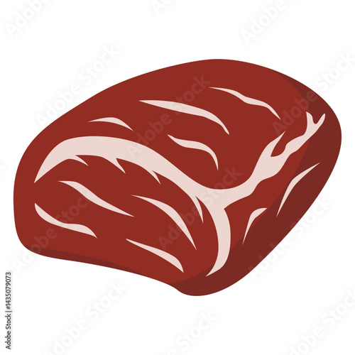Illustration of Raw Beef Steak