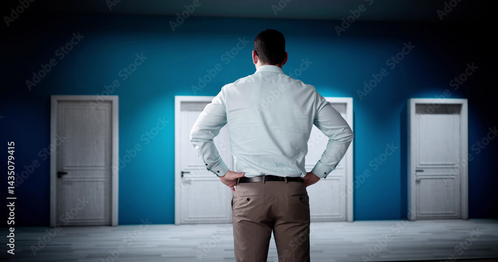 Choose Career Option Door
