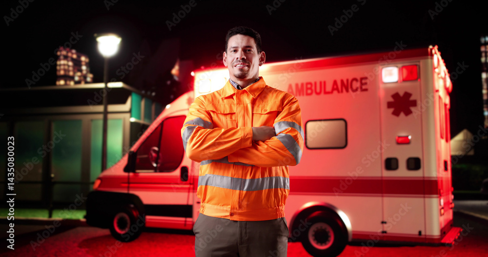 Emergency Paramedic Man From Rescue Service
