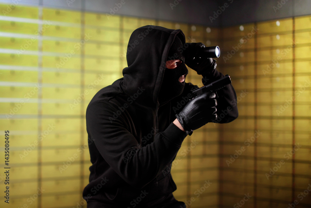 Vault Bank Robbery By Thief