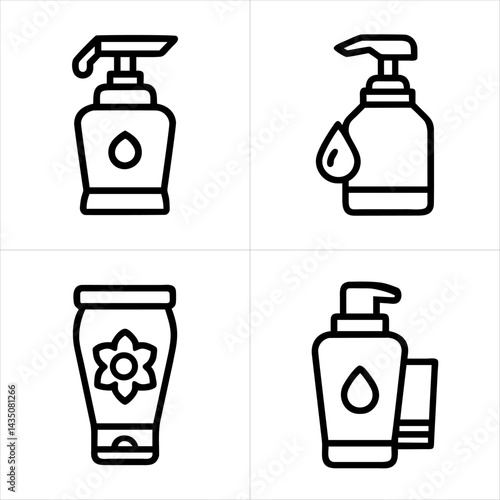 lotion icon set

