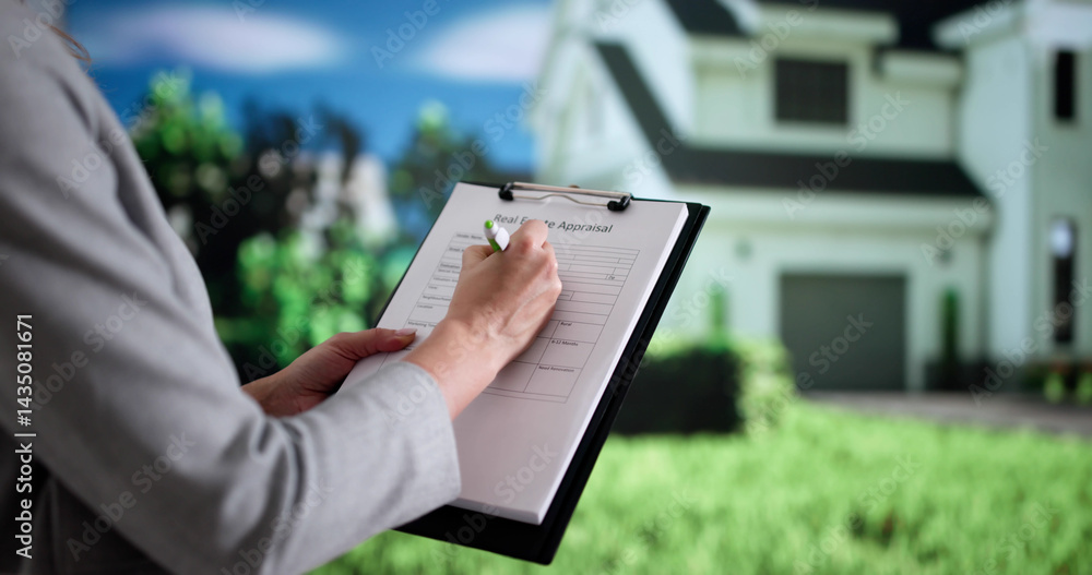 Professional Appraiser Inspecting Beachfront Property