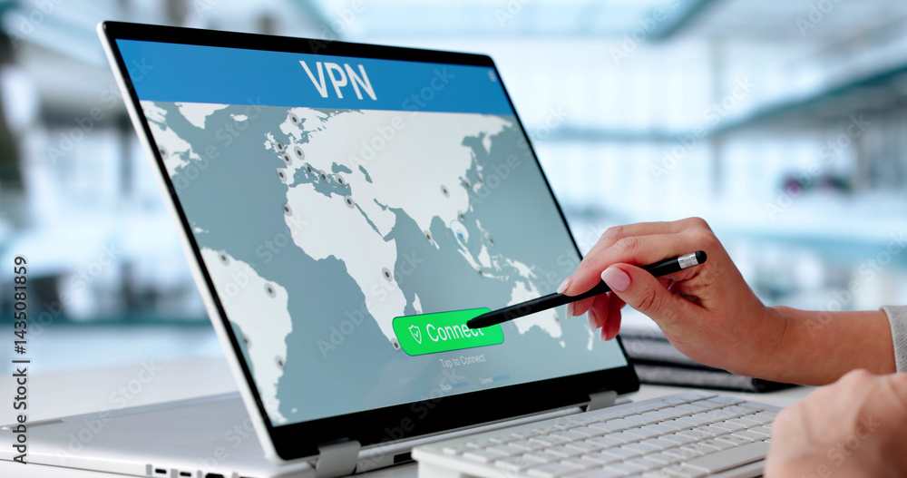 Woman Ensures Online Privacy With VPN