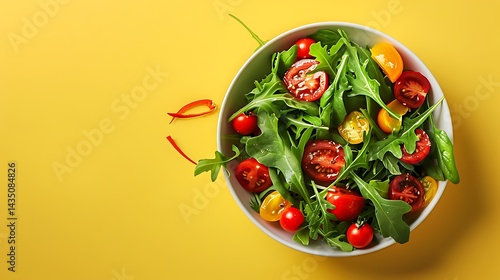 Healthy Salad Bowl with copyspace