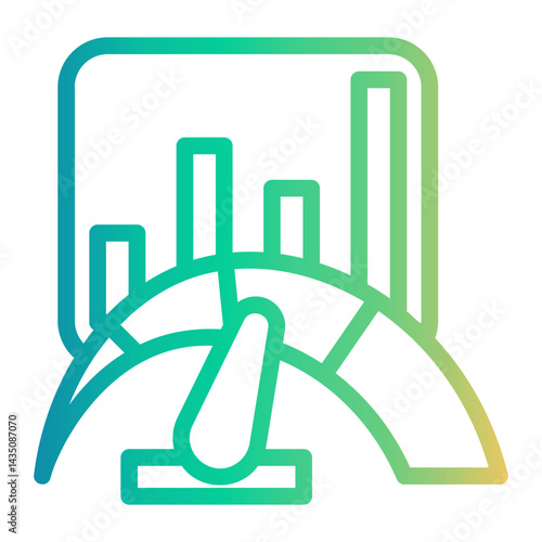 predictive Line Gradient Icon