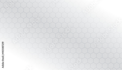 abstract and minimal hex shape pattern white background in line style