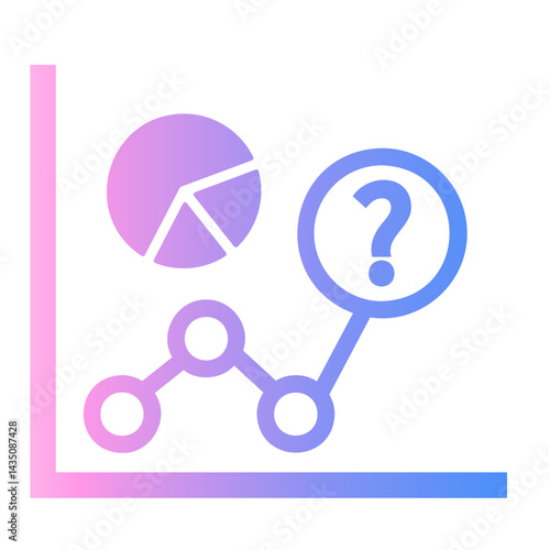 predictive Line Gradient Icon