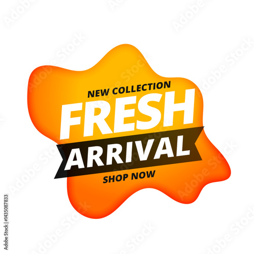 fresh and new arrival collection background in fluid style