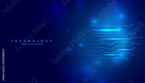 digital web network circuit line techno wallpaper design