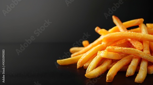 Golden French Fries with copyspace
