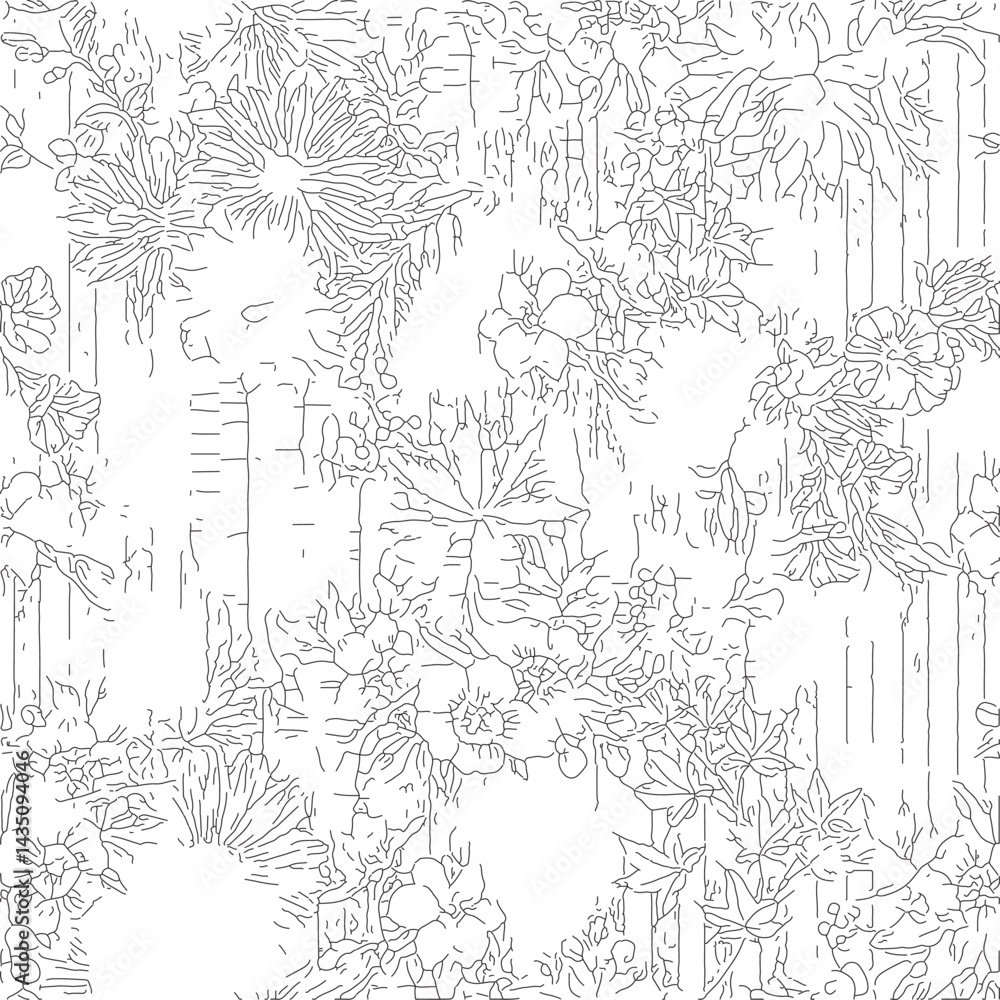 seamless gentle vector paisley print with ethnic paisley and flowers pattern, allover composition. Detailed beautiful paisleys with floral motives in black and white. seamless gentle vector paisley print with ethnic paisley and flowers pattern, allover composition. Detailed beautiful paisleys with floral motives in black and white.