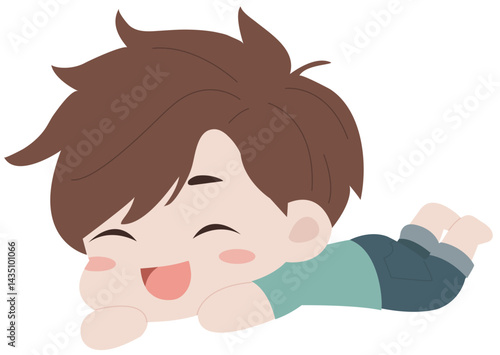엎드린 아이