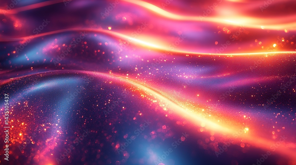 Obraz premium Abstract vibrant flowing textures