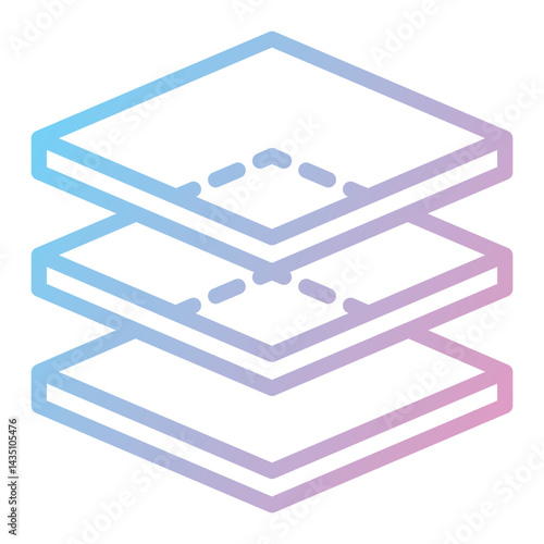 Layers icon,graphic design line flat_Layers