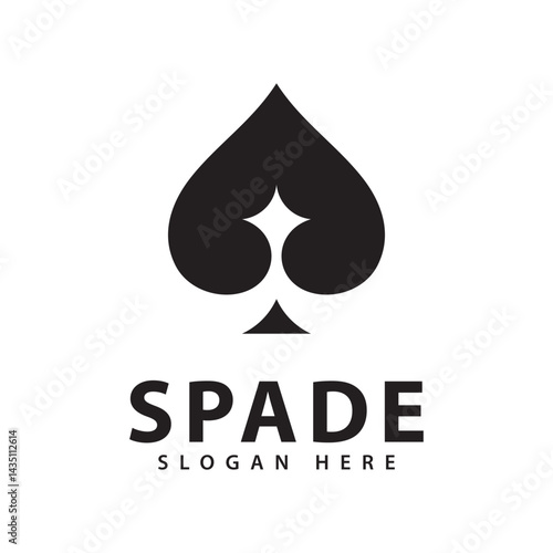 Ace of Spade Logo Design Vector Icon