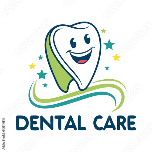 Smiling Tooth Dental Care Logo