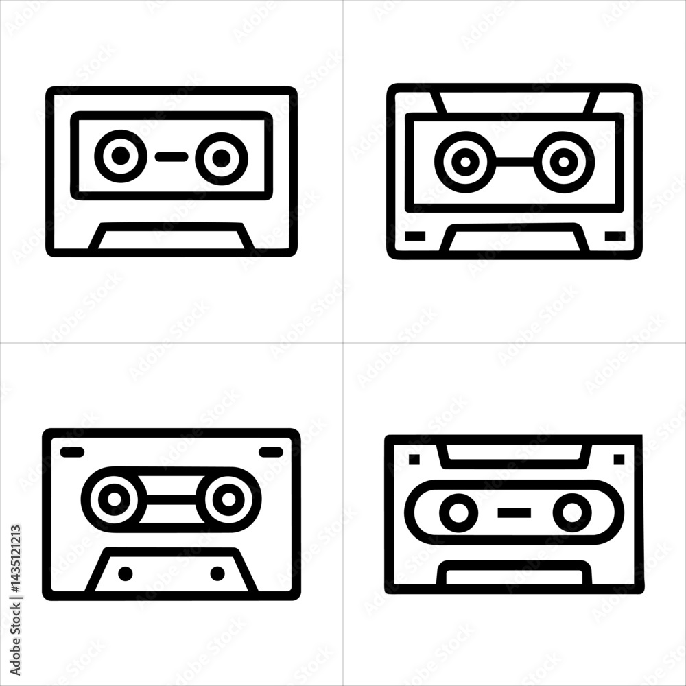cassette icon set
cassette icon set