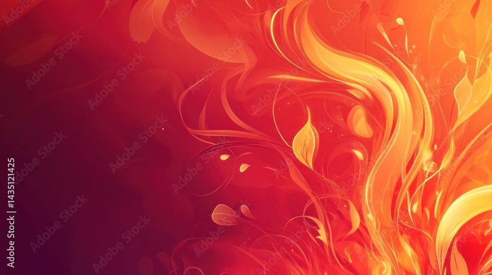 Abstract fiery flames, flowing patterns Abstract fiery flames, flowing patterns