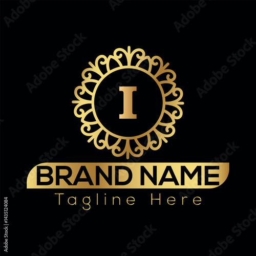 Gold star vector design features a taxi sign symbol for a car service business logo illustration I Logo template 