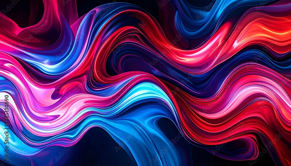 Fototapeta premium abstract colorful background with waves
