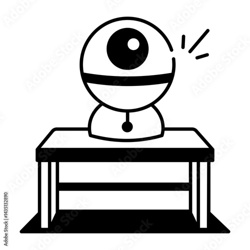 Sketchy style icon of a motion sensor 
