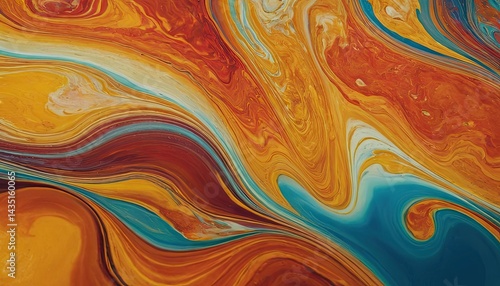 Abstract Colorful Fluid Organic Contrast stock photo. 3