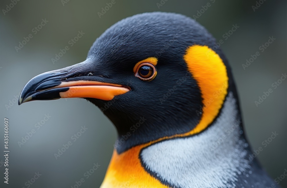 Naklejka premium Image of an Emperor penguin standing majestically in its natural habitat