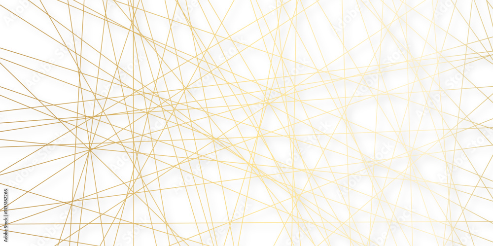 Abstract luxury gold geometric random chaotic lines with shadow many squares and triangles shape background. geometric random chaotic seamless line design transparent background, vector illustration. Abstract luxury gold geometric random chaotic lines with shadow many squares and triangles shape background. geometric random chaotic seamless line design transparent background, vector illustration.