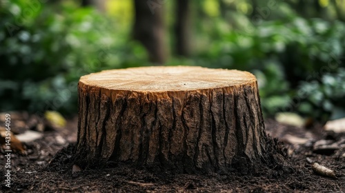 Wallpaper Mural Closeup of Tree Stump in Lush Forest Setting Torontodigital.ca