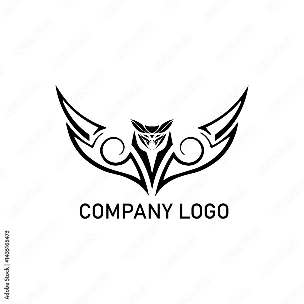 Intricate Tribal Owl Logo for Branding Intricate Tribal Owl Logo for Branding