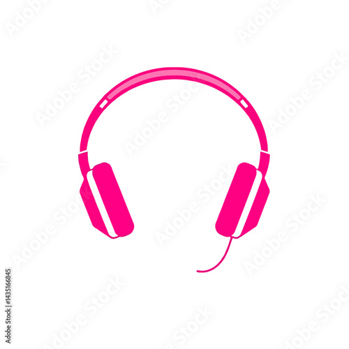 Pink headphones music listening device audio equipment sound system wireless headset electronic accessory
