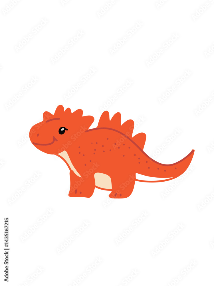 Fototapeta premium Friendly dragon on white background