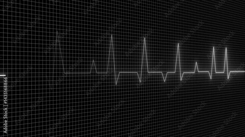 Heartbeat monitor EKG line monitor showing heart pulse .Neon sign heartbeat signal animation , Glowing white color neon heartbeat icon. Heart bit signal animated Heartbeat monitor EKG line monitor showing heart pulse .Neon sign heartbeat signal animation , Glowing white color neon heartbeat icon. Heart bit signal animated