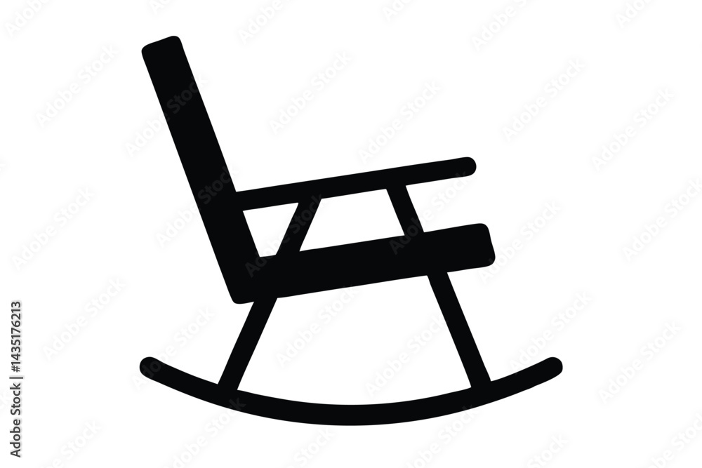rocking chair vector icon rocking chair vector icon