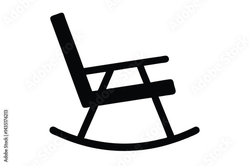 rocking chair vector icon