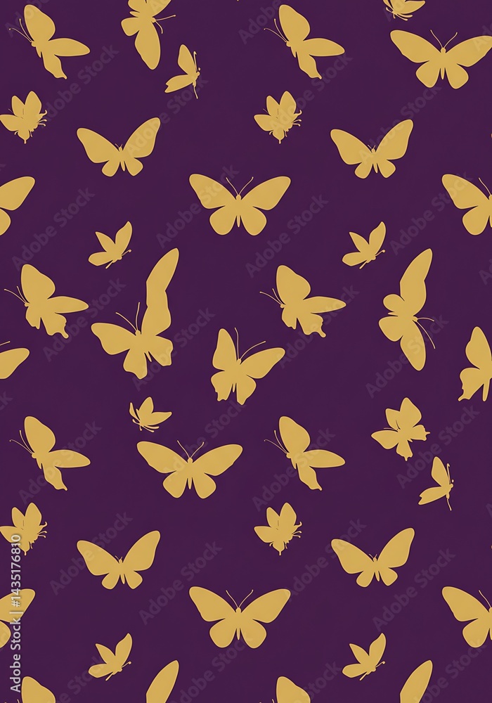 Golden Flutter on Indigo AI Generated Golden Flutter on Indigo AI Generated