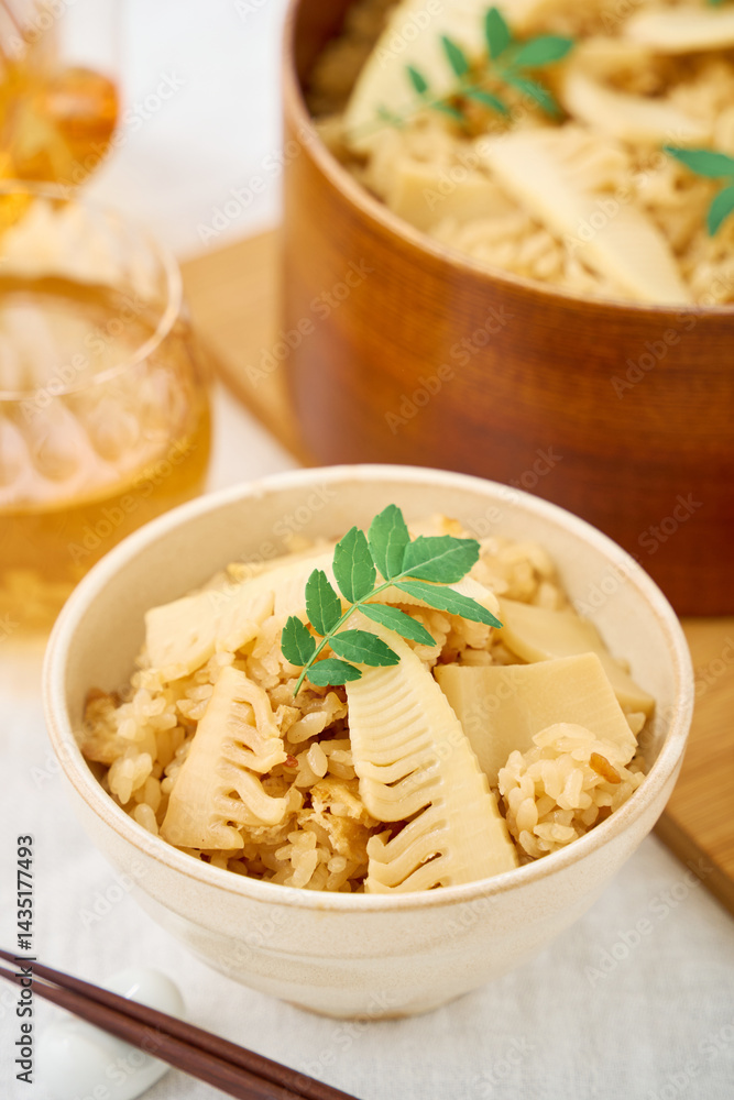 春の味覚 筍ご飯(たけのこご飯)