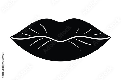 vector illustration of lips