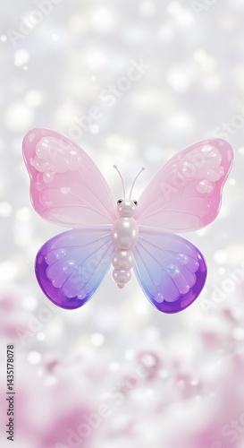 Celestial Butterfly: Shimmering Wings AI Generated