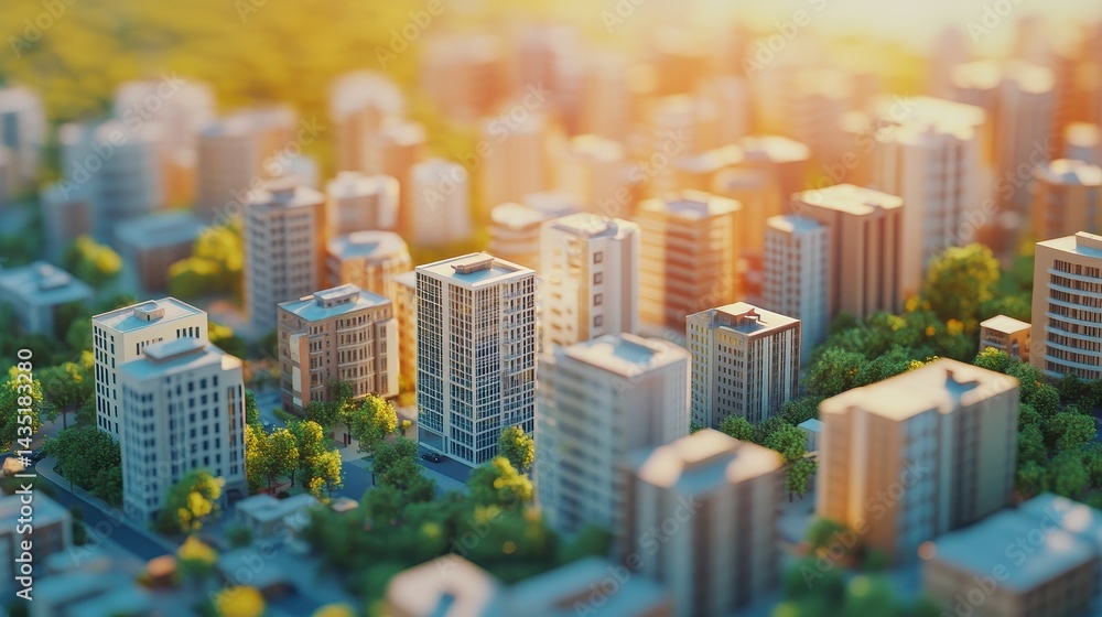 Obraz premium Evaluate the impact of demographic changes on investment opportunities, 3D animation.