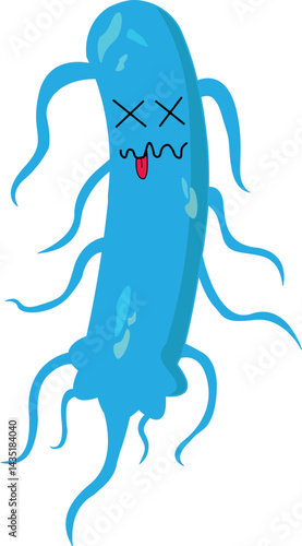 Illustration of vector graphic of germs, viruses, amoeba, bacteria which are evil, suitable for health and biology world.