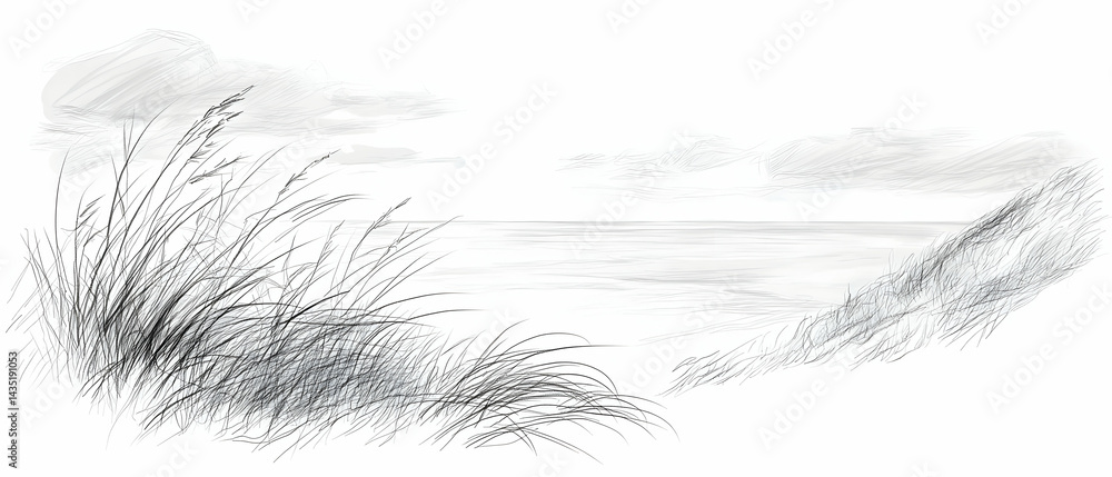 Coastal Grassy Landscape Coastal Grassy Landscape