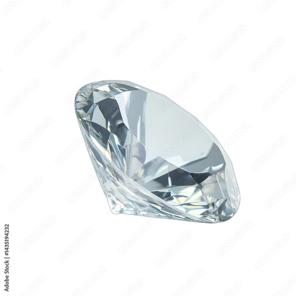 Brilliant diamond resting on a white background. Isolated on transparent background with shadow. Ideal for jewelry ads, luxury designs, wedding themes, or gemology projects. Brilliant diamond resting on a white background. Isolated on transparent background with shadow. Ideal for jewelry ads, luxury designs, wedding themes, or gemology projects.