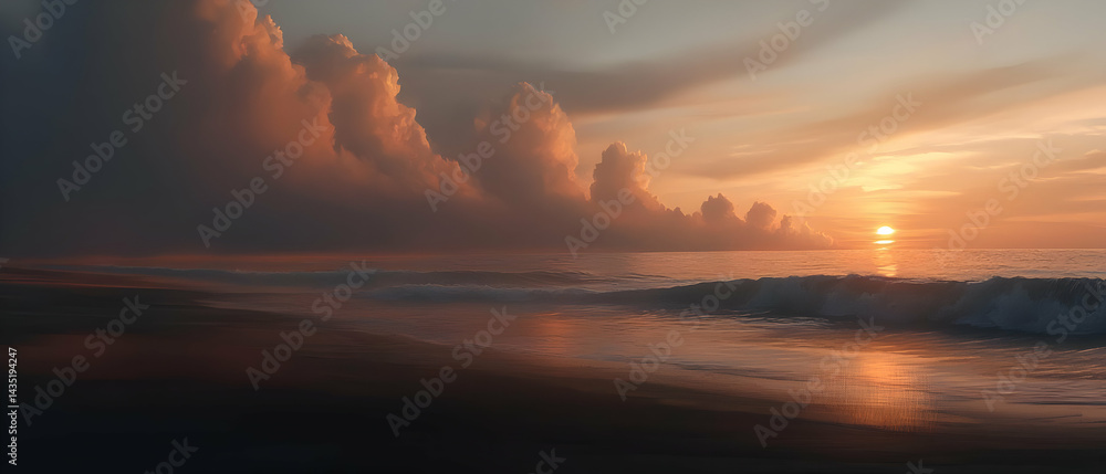 Sunrise over the ocean Sunrise over the ocean