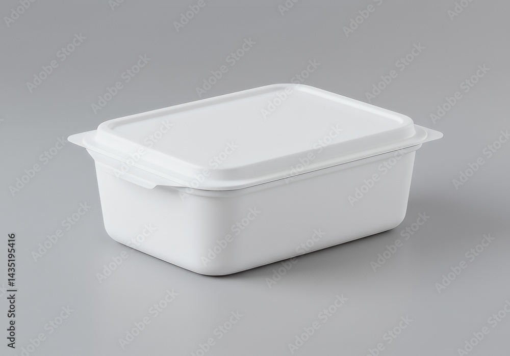 Closed Food Container Ready for Storage and Preservation Closed Food Container Ready for Storage and Preservation